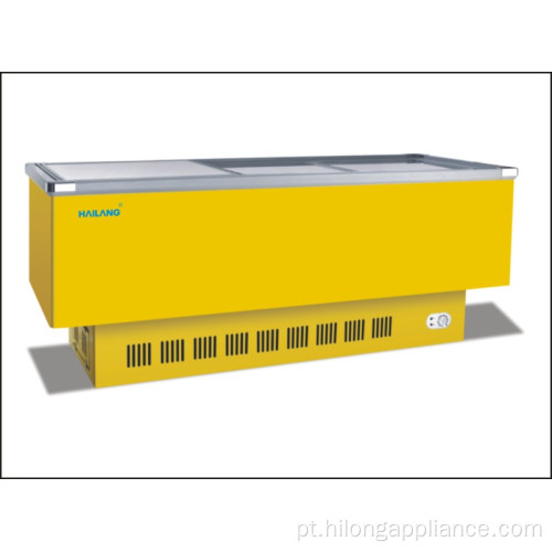 Supermercado Comercial Display Freezer de grande capacidade